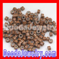 Wholesale Brown Silicone Micro Beads Feathers Locks For Hair Extension 